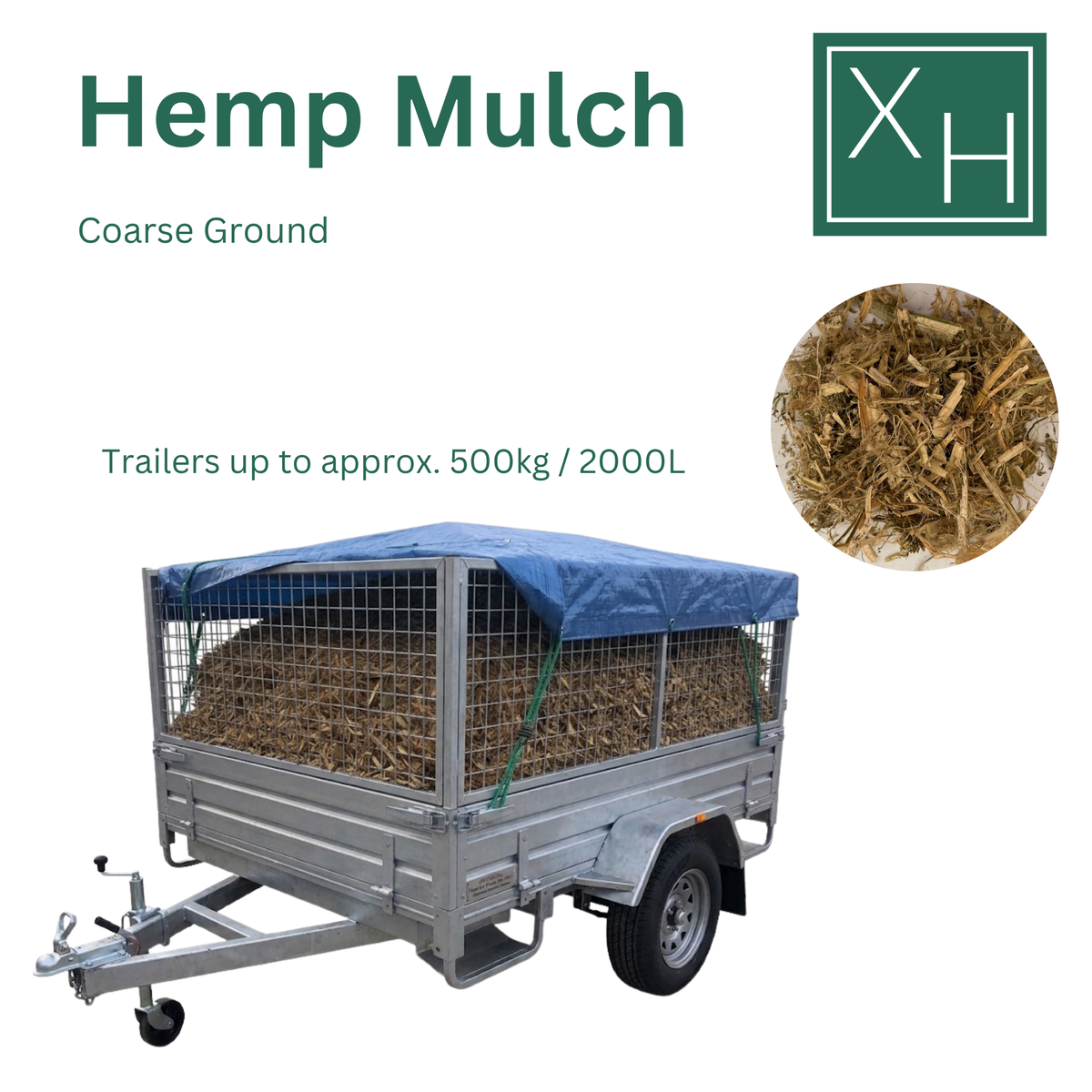 Coarse Hemp Mulch - Pickup & Local Delivery