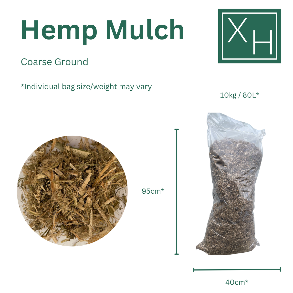 Coarse Hemp Mulch - Pickup & Local Delivery