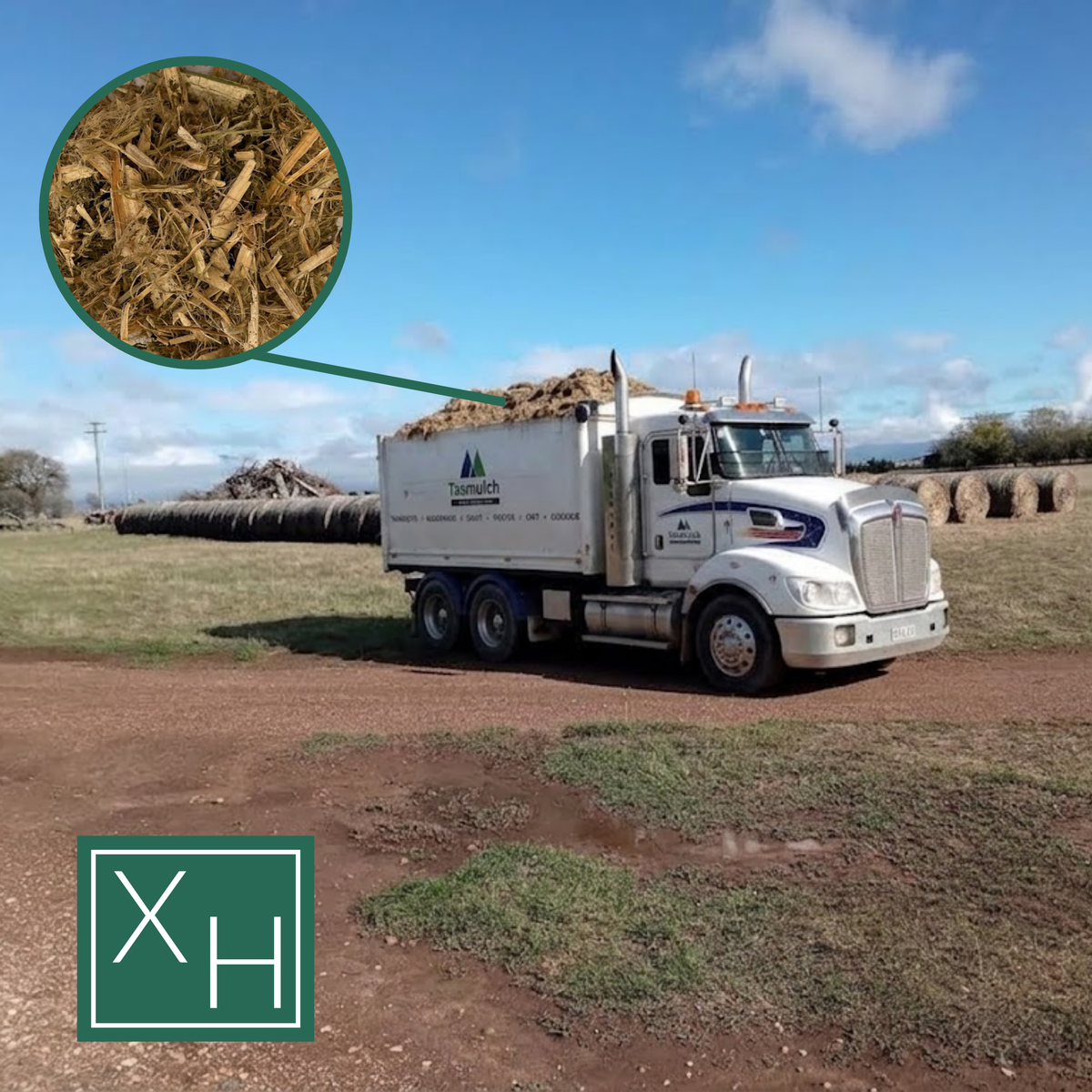 Bulk Coarse Hemp Mulch 20m³ - Delivery Only